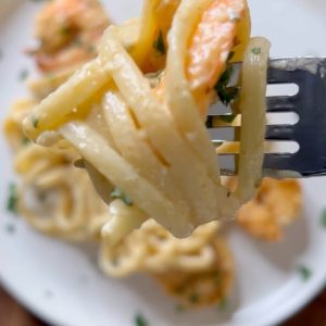 creamy shrimp linguin
