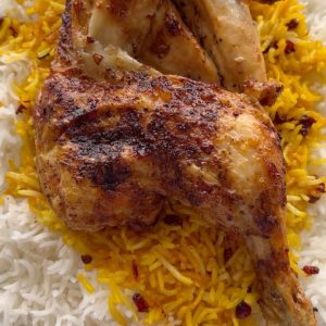 رز بالزرشك والزبده والزعفران