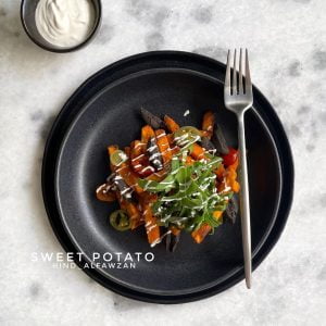 بطاطا حلوة بالكمأ