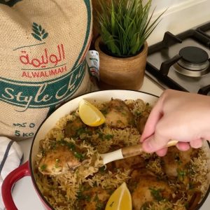 رز بالفطر والدجاج