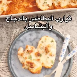 قوارب البطاطس بالدجاج