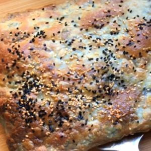 فطير او مطبق الزعتر الاخضر بدون خميرة