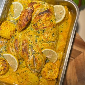 صينية الدجاج مع رز بالشعيريه