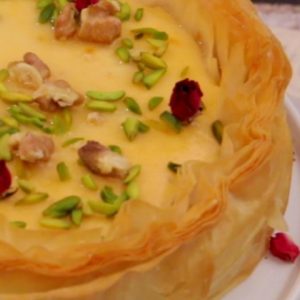 بقلاوة بالتشيز كيك