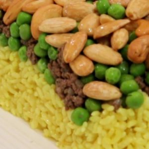 قالب الأرز باللحم