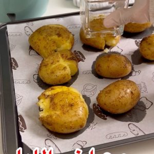بطاطس كرسبي بالفرن