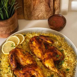 مندي دجاج بنكهة هندية