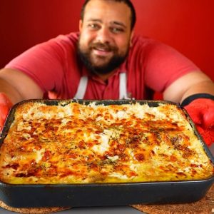 المكرونة الوايت صوص بالفراخ