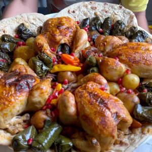 دجاج محشي ورق عنب