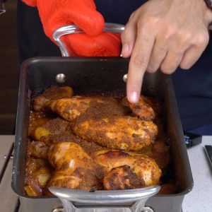 صينية دجاج بالكزبرة