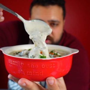 شوربة الكريمة بالمشروم