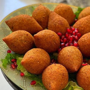 ‏كبة البرغل المقرمشه بدون لحمه