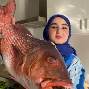 سمكه ٧ كيلو بالفرن