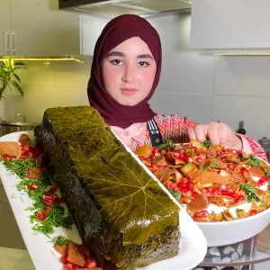 فتة ورق عنب لذيذه