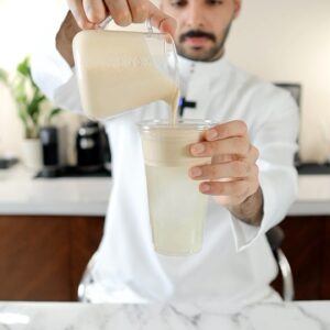 لاتيه بماء جوز الهند
