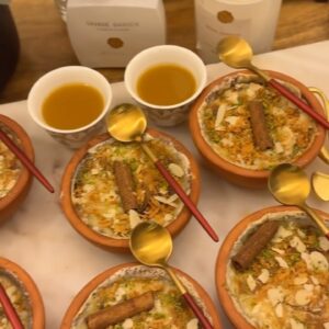 تشيز قشد التمر بالدخن