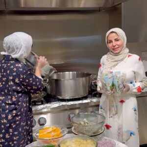مرقة لحم مع بامية بطاط قرع