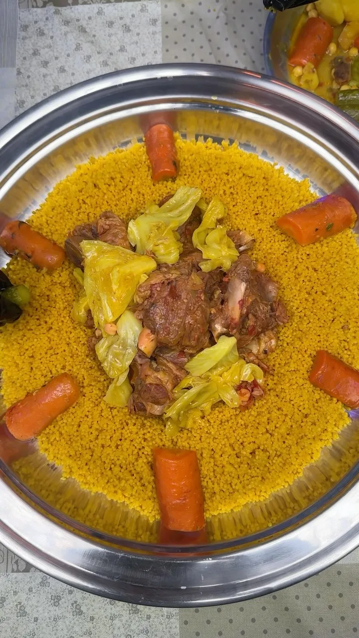 الكسكس المغربي التقليدي