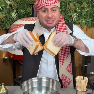 كباب الدجاج من خبز التوست