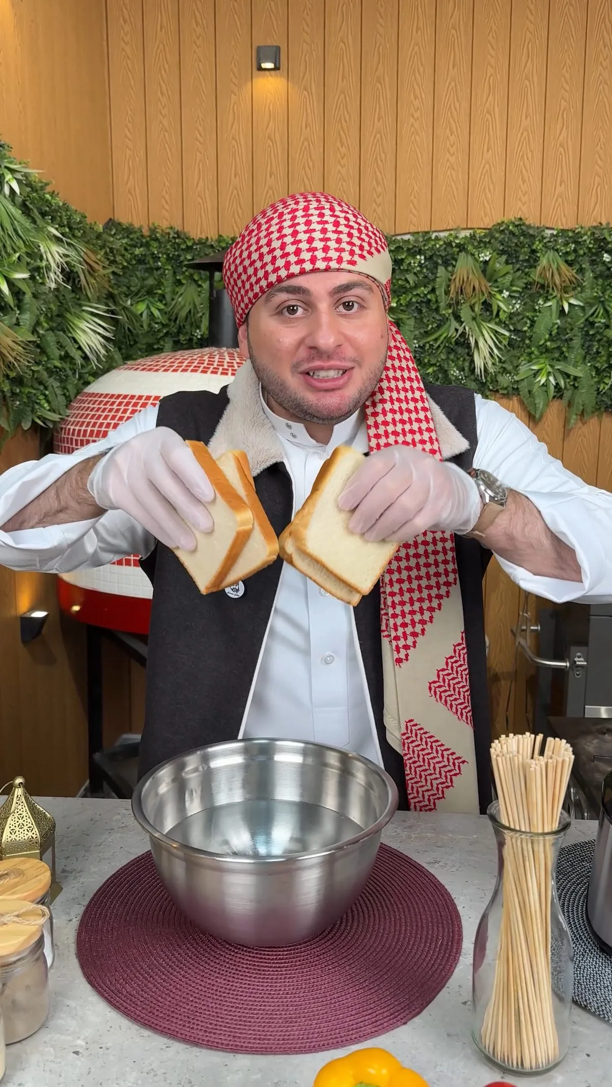 كباب الدجاج من خبز التوست