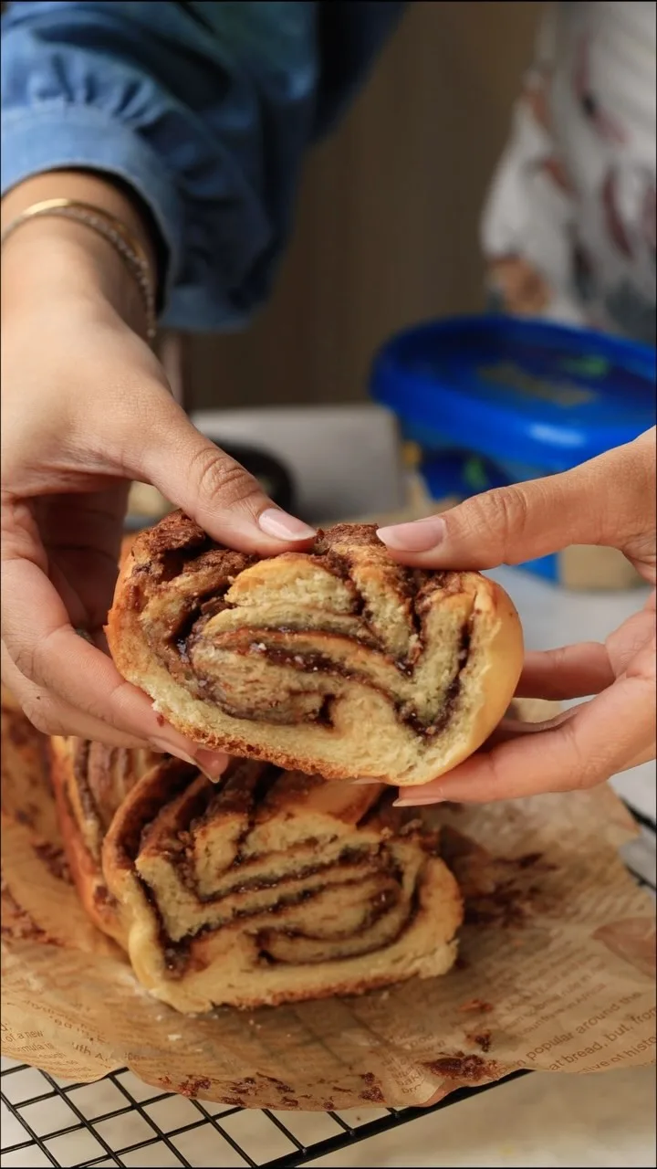 بابكا بالشوكولاتة والحلاوة الطحينية