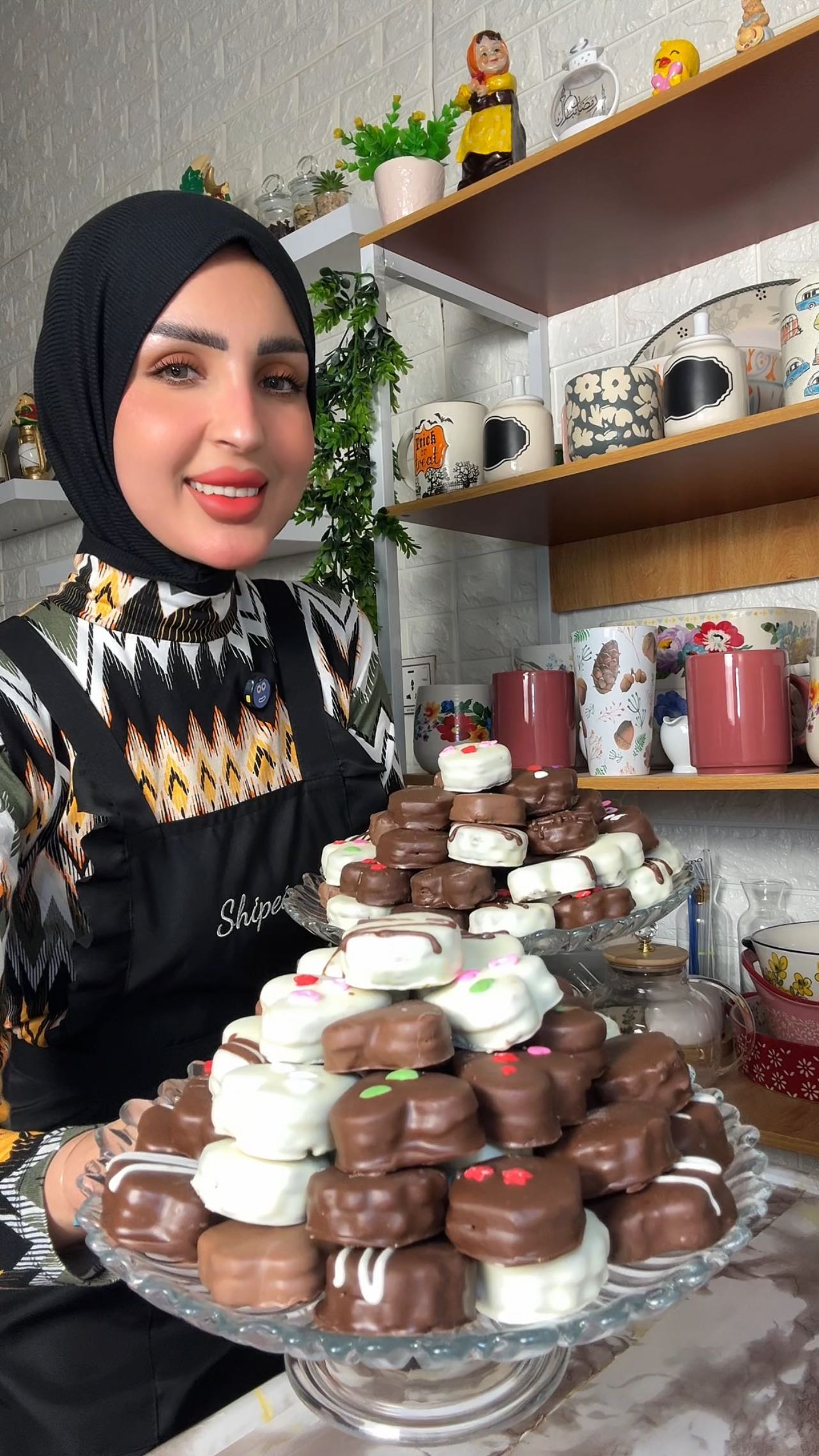 كوكيز ضيافة العيد بالشوكولاتة 3 كوكيز ضيافة العيد بالشوكولاتة