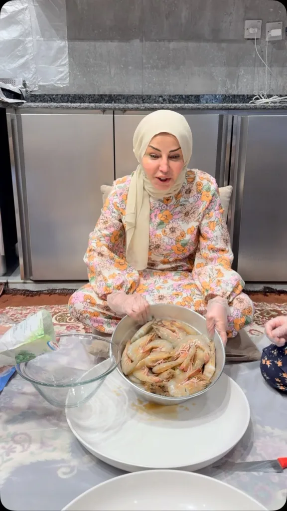 مرقة ربيان مع بامية