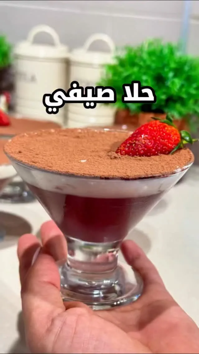 حلى صيفي بارد بطبقات الشوكولاتة والبسكويت