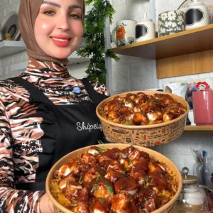 الريزو بالدجاج المقرمش