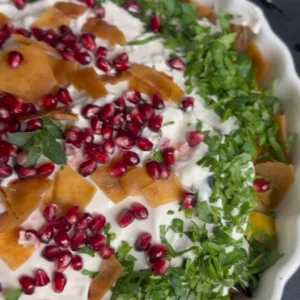فتة المقالي النباتية