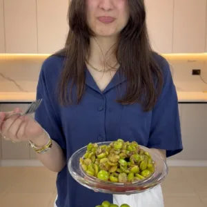 وصفة الكرز الأخضر المقلي