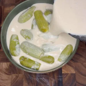 كوسة محشية بصوص الطحينة