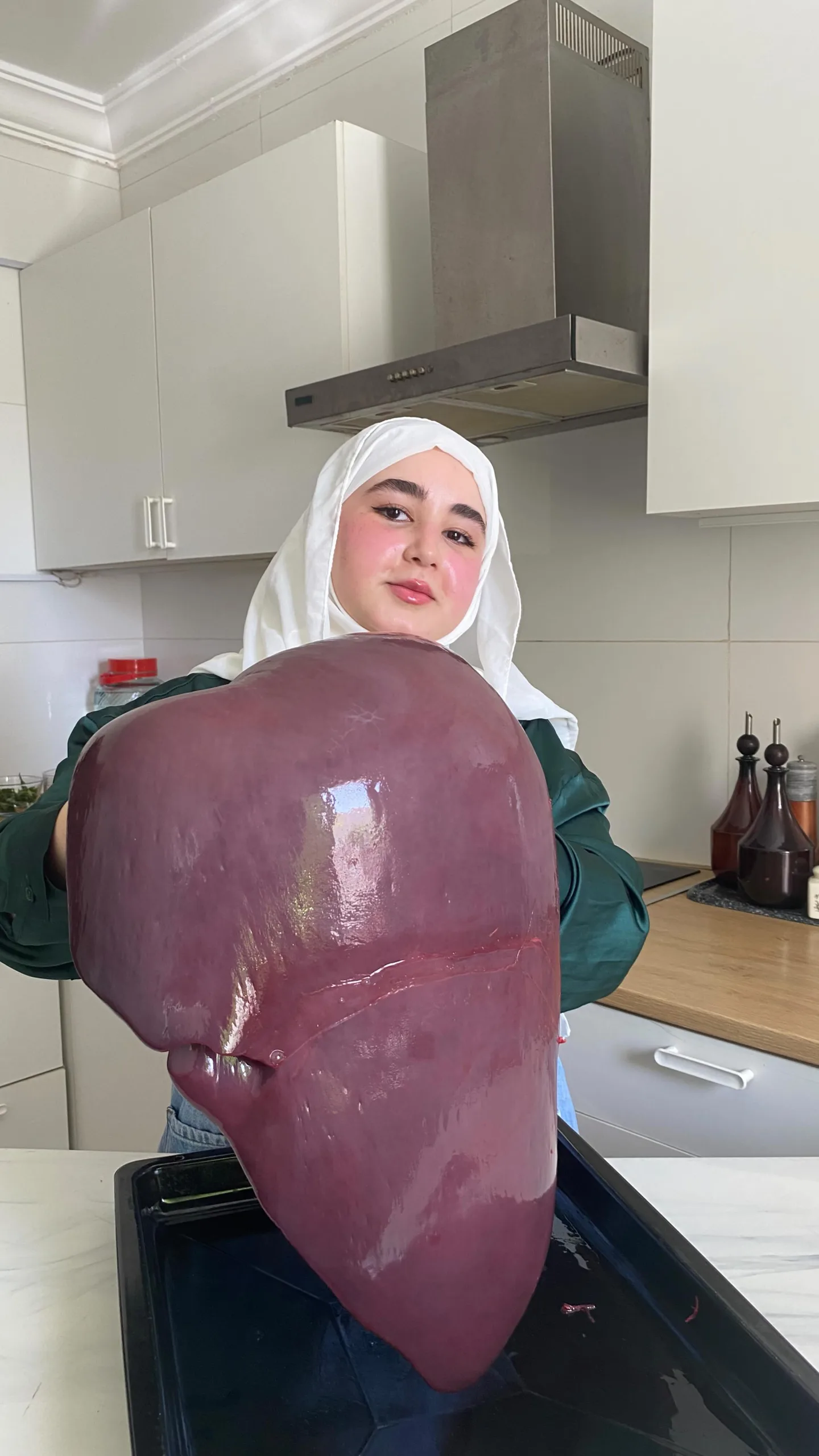 كبدة بقر على الصاج