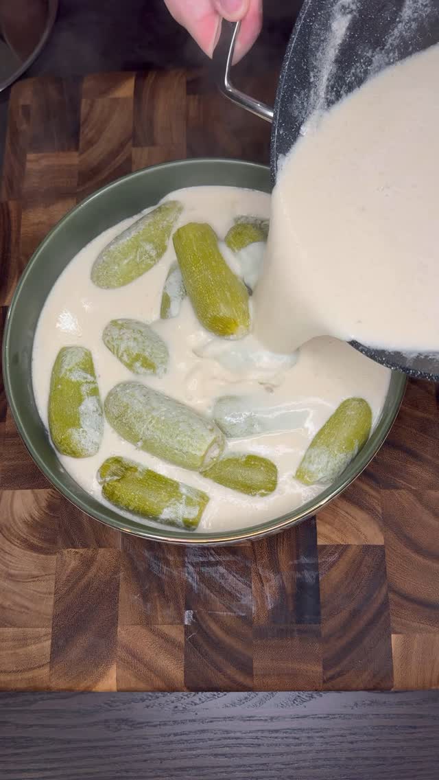 كوسة محشية بصوص الطحينة 3 كوسة محشية بصوص الطحينة