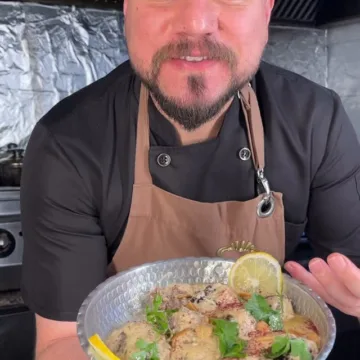 كفتة بالطحينة والبصل