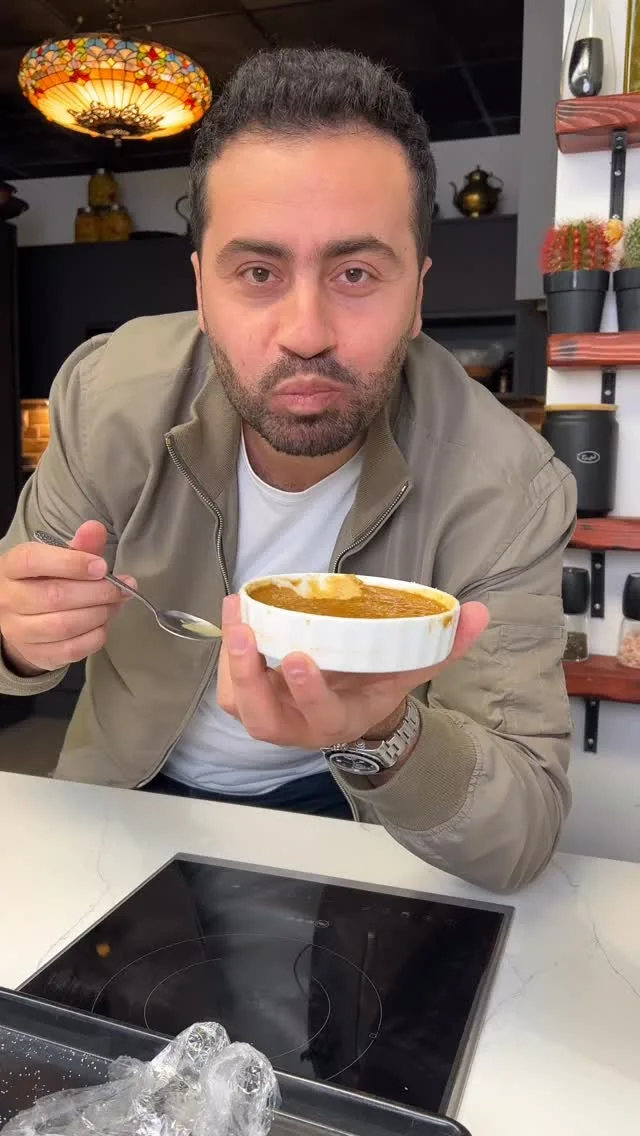 كريم بروليه بالقهوة والكراميل