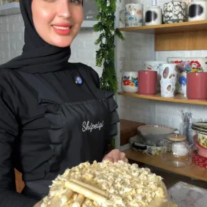 كيكة بركانية بدون بيض