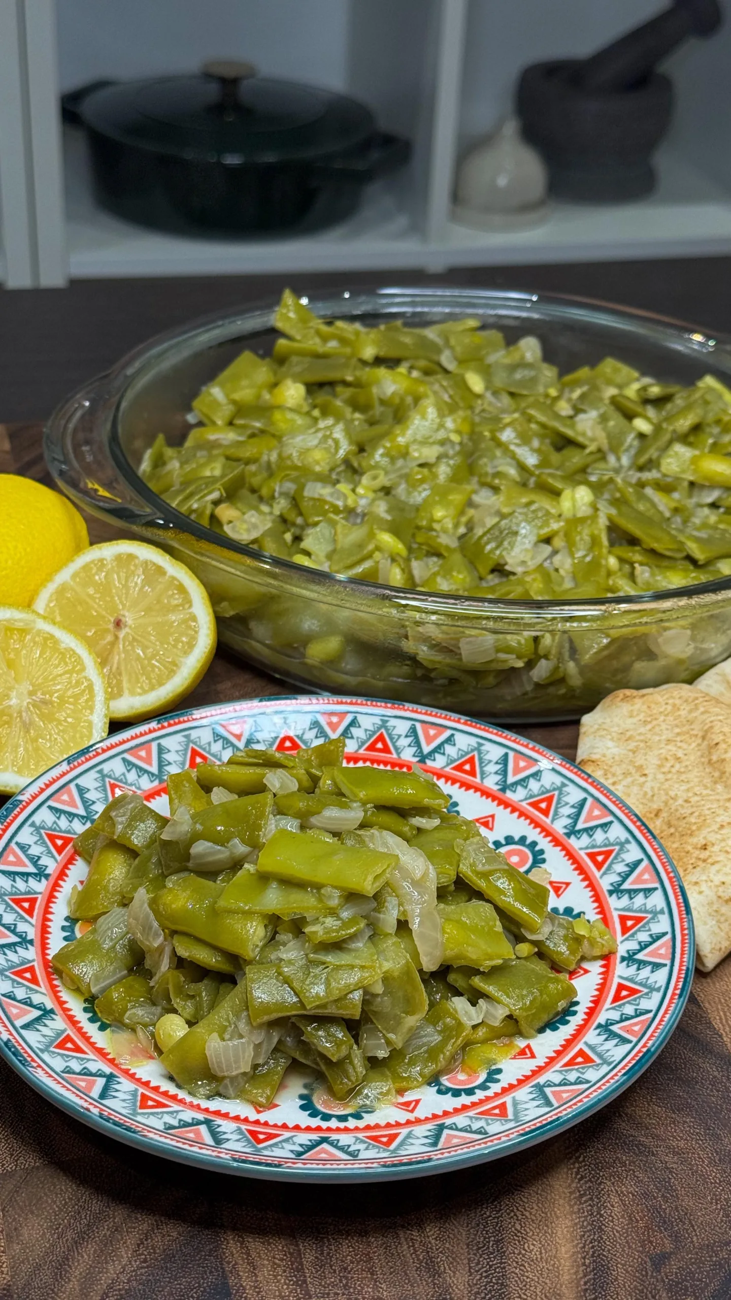 لوبيا بالزيت على الطريقة الطرابلسية