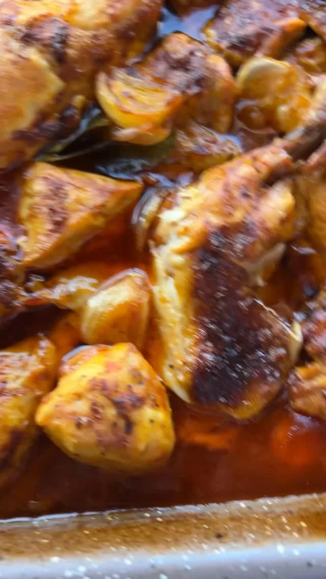 صينية الدجاج المحمرة السورية
