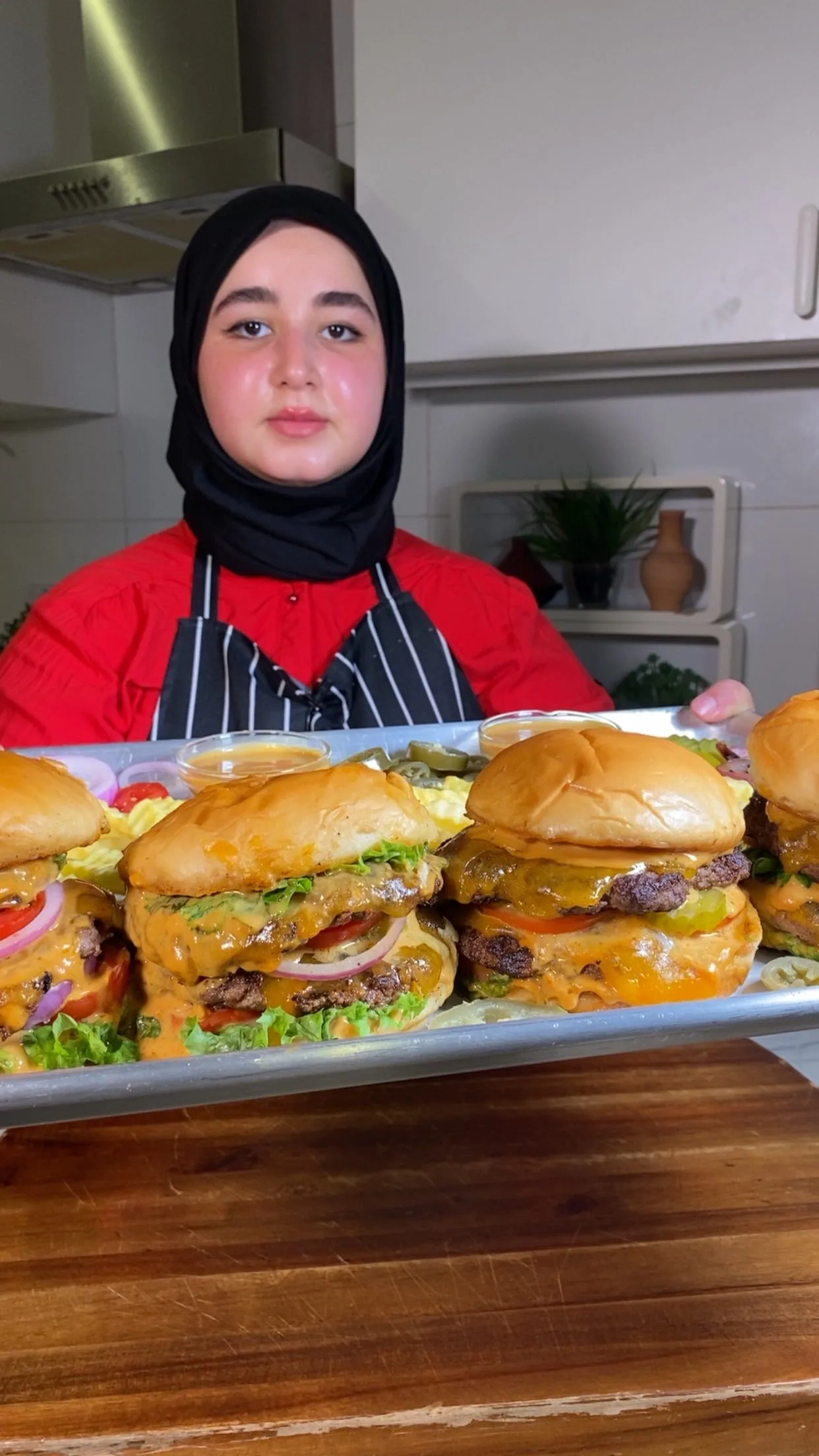 دبل تشيز برجر منزلي لذيذ