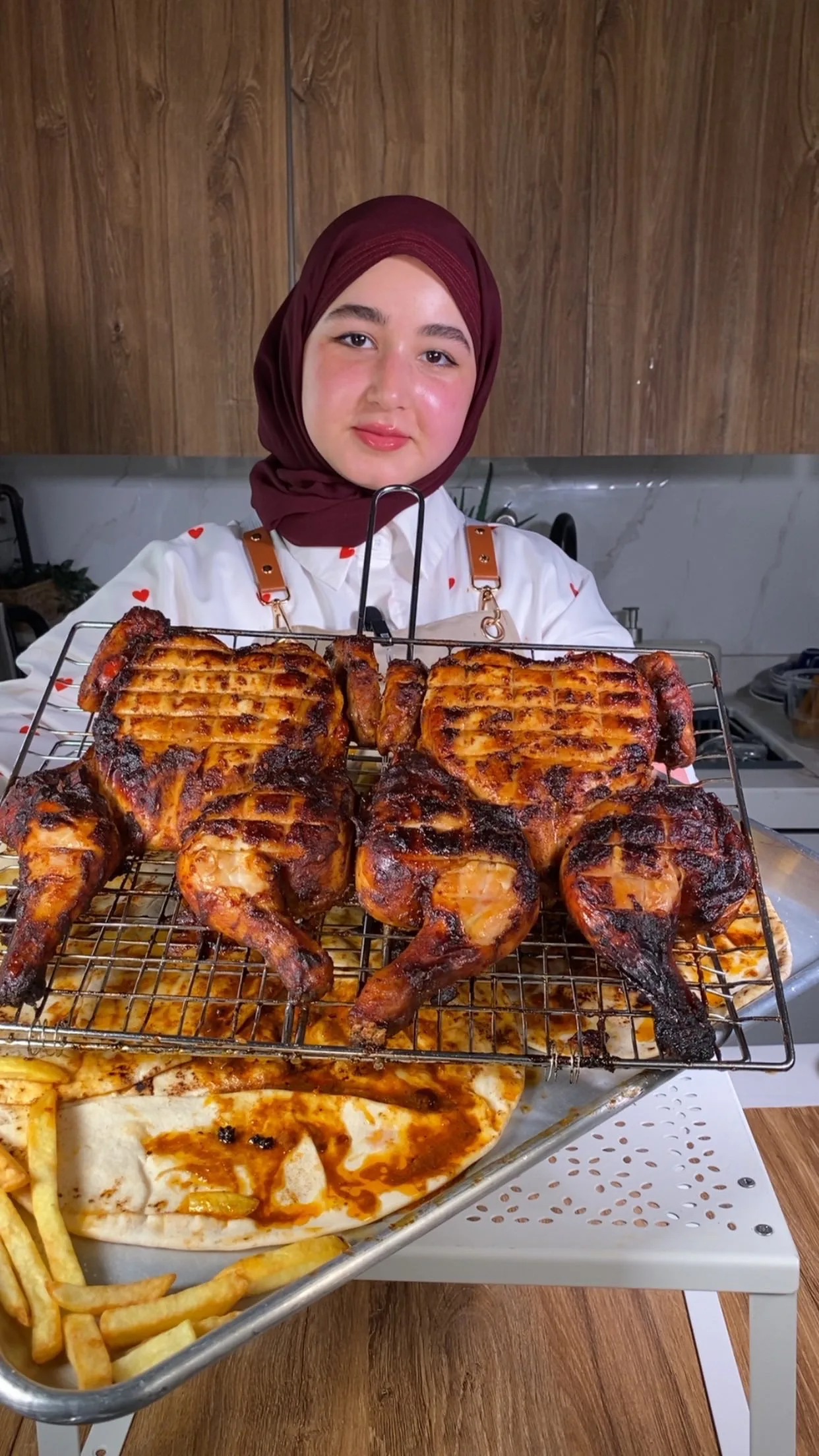 دجاج مشوي مقمر بتتبيلة سرية