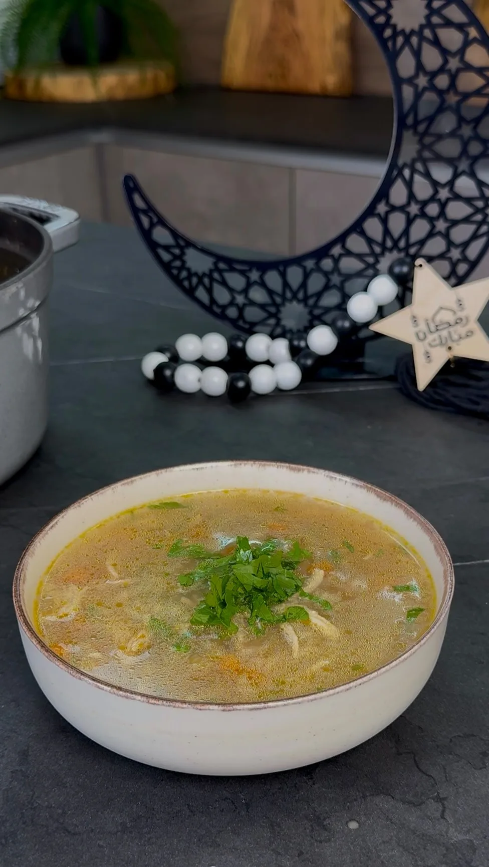 شوربة الرز بالدجاج