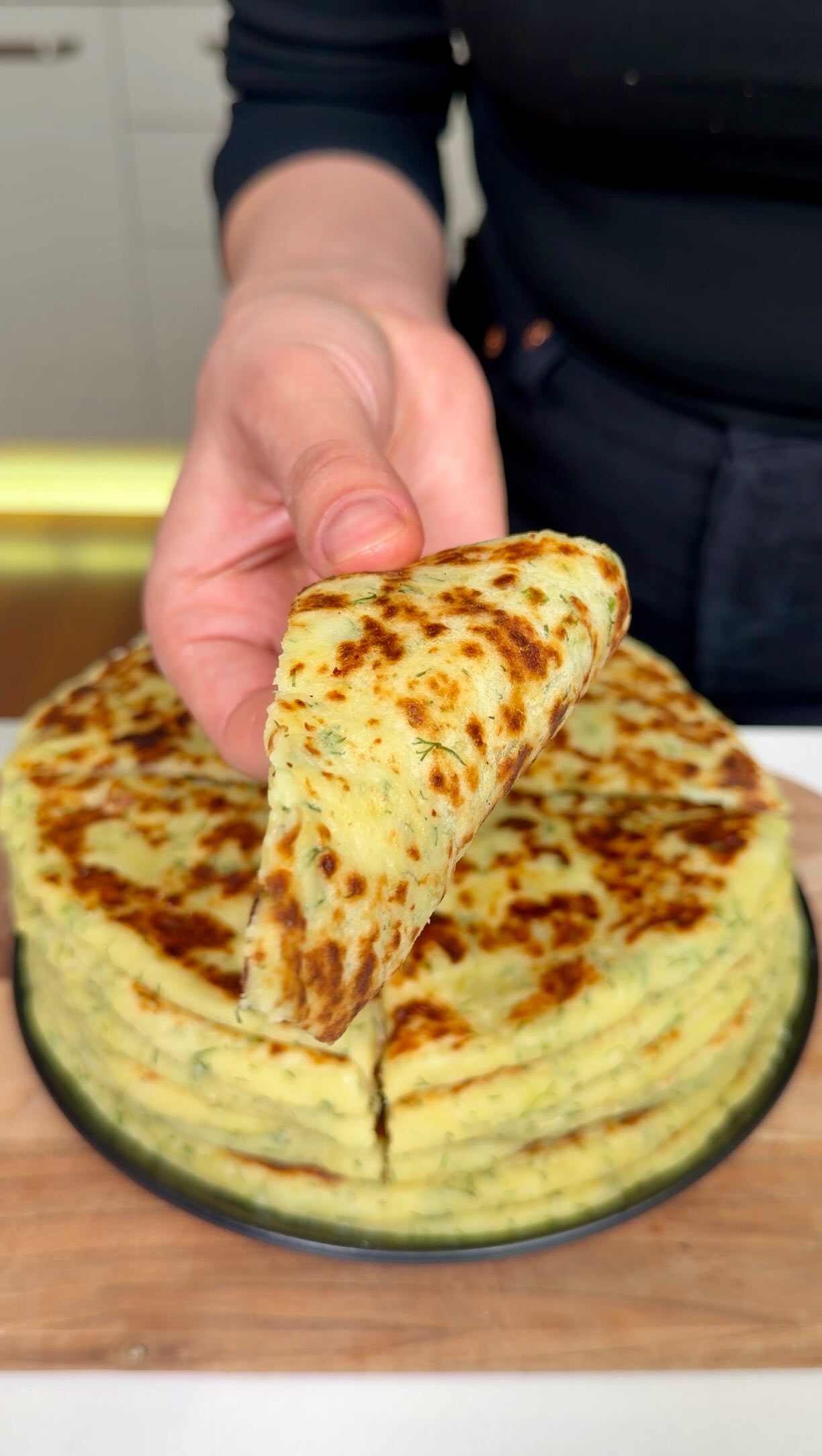 خبز البطاطس بالجبن – Kaşarlı Patates Bazlama