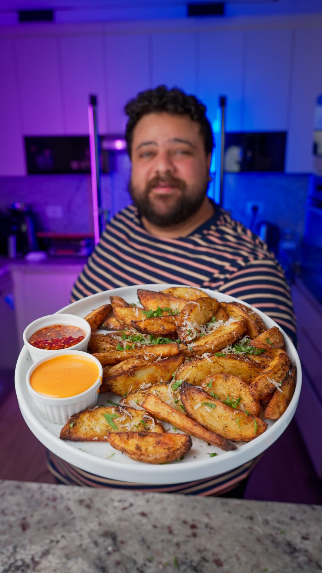 بطاطس ويدجز مقرمشة – Potato Wedges Crispy