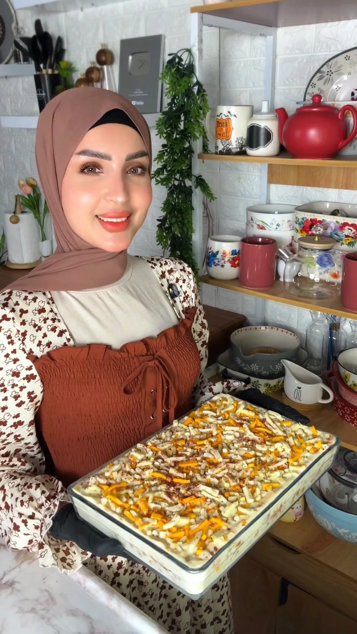 لازانيا الدجاج بالبشاميل والجبن